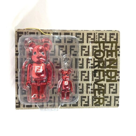 Fendi Accessories - FENDI Unopened Medicom Toy BE @ RBRICK FENDI FOREVER charm Plastic Red Unused